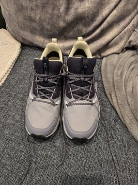 On Running Women's Athletic Sneakers in Navy and Light Gray